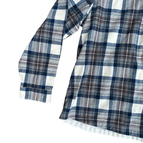 L.L.Bean Flannel Hoodie Men Outdoor Jacket Sweatshirt Pockets Zip Ip Extra Large - Picture 11 of 12